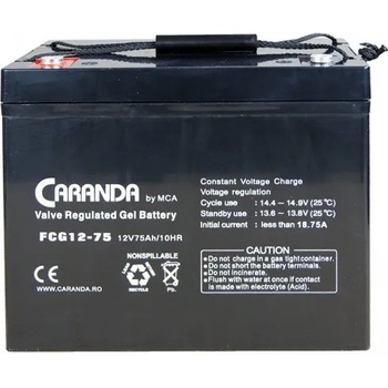 Image 1 of Caranda Гелов акумулатор 12V 75Ah (gel_12V_75Ah)