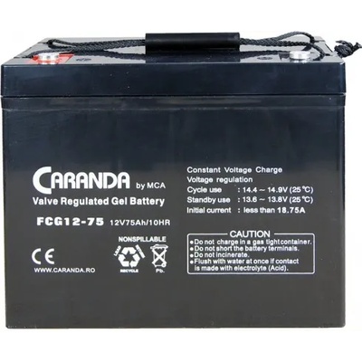 Caranda Гелов акумулатор 12V 75Ah (gel_12V_75Ah)