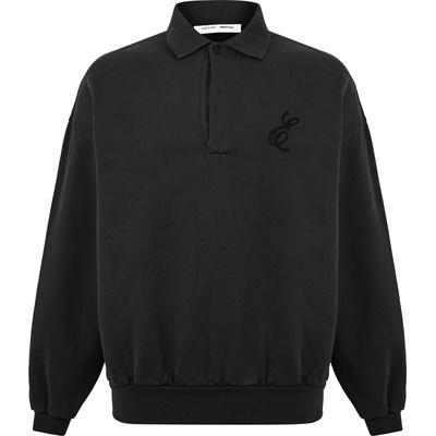 Fear of god essentials Блуза с яка FEAR OF GOD ESSENTIALS Men's Long Sleeve Polo Shirt - Vintage Black
