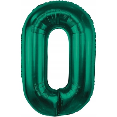 Godan Fóliový balón číslo 0 tmavozelené 85 cm