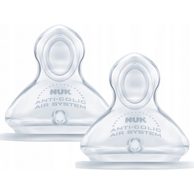 Nuk savička Flow Control transparentní 2 ks – Zboží Dáma