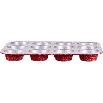 ZEPHYR Форма за мъфини и кексчета ZEPHYR Red Passion ZP 1223 EG, 12 мъфина, Мраморно покритие, Червен (1223120023)
