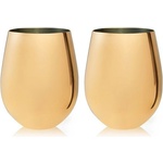 TRUEBRANDS Viski Метални чаши gold 2 бр. - 530 мл (viski-5242)