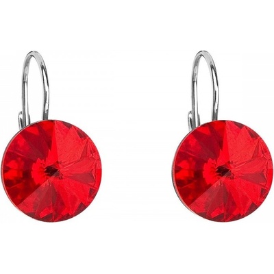 Prosperk náušnice červený krystal Swarovski S4304