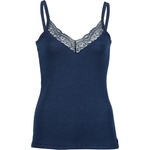 Engel Дамско копринено термобельо Engel Women's Top with Lace Silk base layer - Marine - размер 34/36 (EU) (114-1895-0111)
