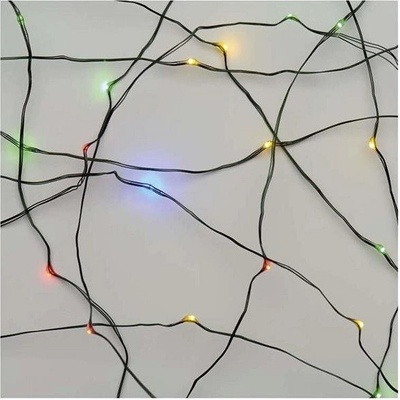 EMOS LED vianočná nano reťaz zelená 4 m vonkajšia aj vnútorná multicolor časovač