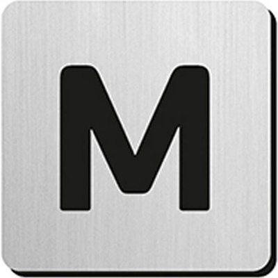 JNF - Piktogram písmeno "M" IN.34.300 - 75 mm - nalepovací