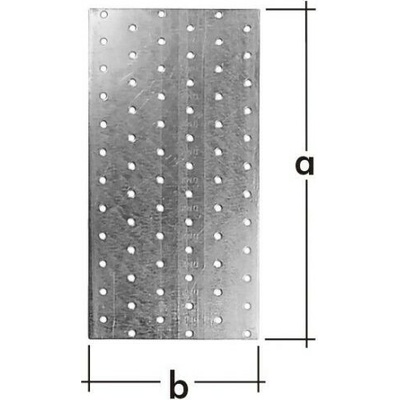 Domax Doštička perforovaná PP4 40 x 160 x 2,0 mm