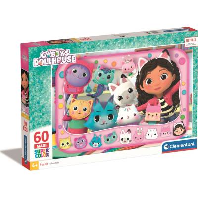 Clementoni Пъзел Clementoni Gabby Dollhouse, 60 макси части, 62x42 см (WZCLET0UC026598) (WZCLET0UC026598)