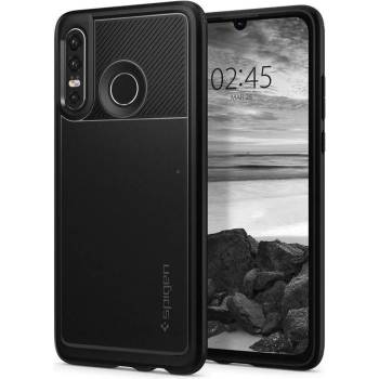 Spigen Противоударен Силиконов Калъф за HUAWEI P30 Lite, SPIGEN Rugged Armor Case, Черен (L39CS25739)