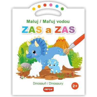 Maluj vodou ZAS a ZAS Dinosauři