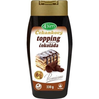Sirup 4Slim Čekankový topping příchuť čokoláda 330 g (8595245318079)