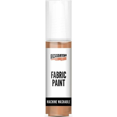 Metalická Pentart farba na textil 20 ml medená