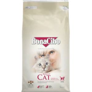 BonaCibo cat adult chicken & anchovy - суха храна за пораснали котки от всички породи, над 1 година - с пиле, аншоа и ориз, Турция - 5 кг