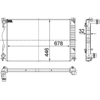 Chladič motora MAHLE BEHR CR 977 000S