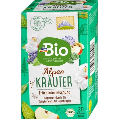 dmBio bylinný čaj Alpské byliny 40 g