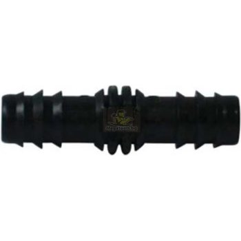 HERLY Съединител оребрен за капков маркуч ф16мм Herly 29457