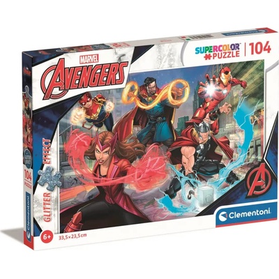 Clementoni Avengers glitter 100 dielov