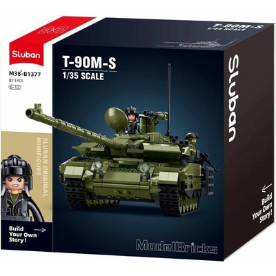 Sluban B1377 Tank T-90M-S v mierke 1:35