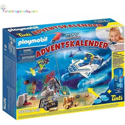 Playmobil 70776 Adventný kalendár Zábava vo vode Nasadenie policajných potápačov