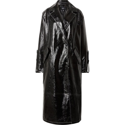 Nasty Gal Преходно палто черно, размер 12