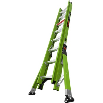 Little Giant Ladder Телескопична стълба от фибростъкло Little Giant SUMOSTANCE 16', 2x8 стъпала и стабилизатори (17216EN)