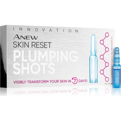 Avon Anew Skin Reset Plumping Shots liftingové pleťové sérum 7 x 1,3 ml