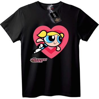 NOONEBRAND Тениска Powerpuff Girls Bubbles Сърце - 5XL, White