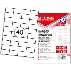 Office Products Labels Office Products A4 48.5x25.4mm white (100)