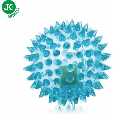 JK ANIMALS Led TPR míček s bodlinami 6,5 cm