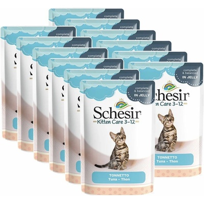 Schesir Cat kitten tuniak 12 x 85 g