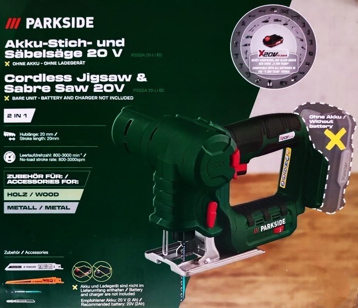 Reciprocating Saw Parkside In Jigsaw Li B2 Parkside Jigsaw And