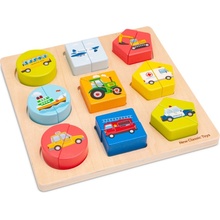 New Classic Toys vkladacie puzzle dopravné prostriedky