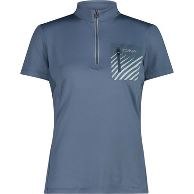 CMP Дамска фланелка с къс ръкав за колоездене CMP Women's Breast Pocket T-Shirt Free Bike Cycling jersey - Space - размер 34 (EU) (156-2464-1211)