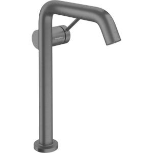 Hansgrohe Tecturis S - Смесител за умивалник с изпускателен клапан Push-Open, CoolStart, EcoSmart+, матиран черен хром 73370340 (73370340)