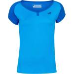 Babolat Дамска тениска Babolat Poly Cap Sleeve T Shirt Womens - Blue Aster