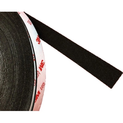 3M AD 391-3 Samolepicí filc s lepidlem 25 m x 90 mm černý