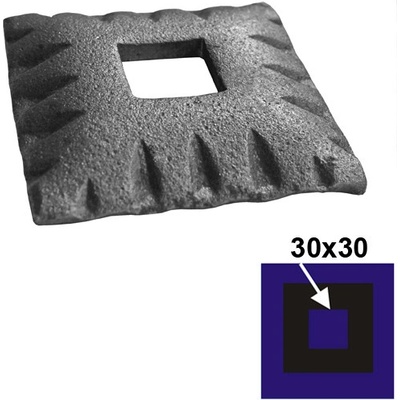 EKOfence Rozeta 80x80, 31,5x31,5 , h20mm 6700