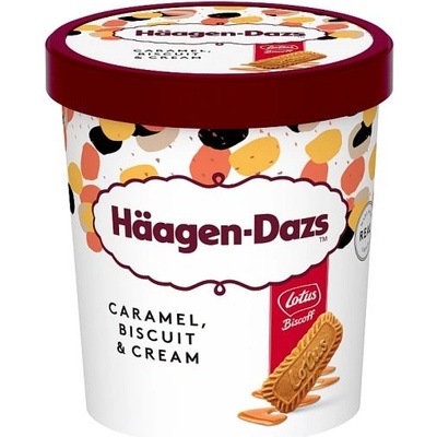 Häagen-Dazs Smetanová zmrzlina s kousky sušenek a mléčným karamelem 460ml