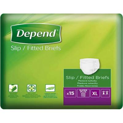 Depend Slip Super Plus XL plienkové nohavičky 15 ks