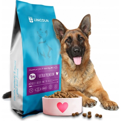Lincoln Ultra premium Adult Large and medium Beef with rice 12 kg
