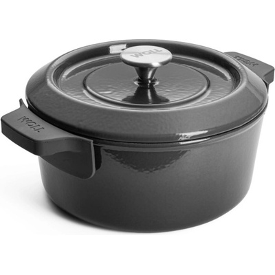 Woll Liatinový hrniec s pokrievkou, Iron 24 cm / 4,2 l, sivá 124CI-030