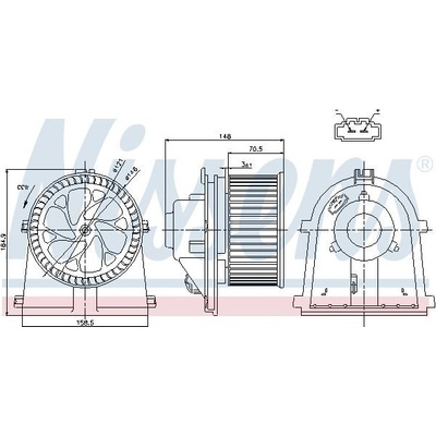 Vnitřní ventilátor NISSENS 87022