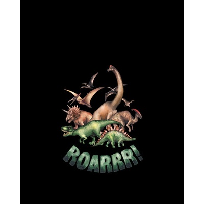 Panel na batoh z nepromokavého polyesteru 50x40 dino svět Roarrr