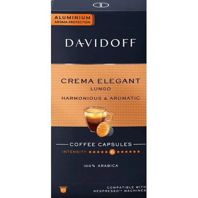 Davidoff Crema Elegant Lungo алуминиеви капсули за Nespresso 10 бр