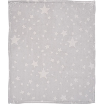 Lorelli Детско одеяло Lorelli - Корал, 85 x 100 cm, Сиво със звезди (10340032402)