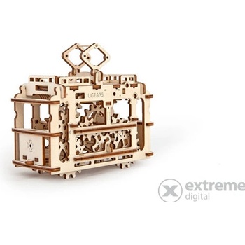 Ugears 3D puzzle Tramvaj s kolejemi 154 ks