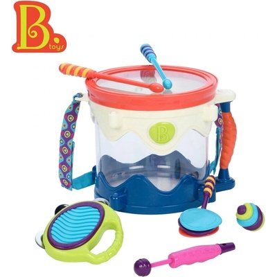 Battat Детски музикален комплект, Battat, Барабан и музикални инструменти, 6 части (BTBX1446Z)