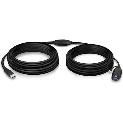 ACT Кабел ACT AC6110, USB-A мъжко - женско, 10 м, 5 Gbps, Черен (EWENT-ACT-CAB-AC6110)