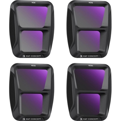 K&F DJI Air 3 ND8, ND16, ND32, ND64 s 4pcs Set, Neutral Density Kit K&F Concept